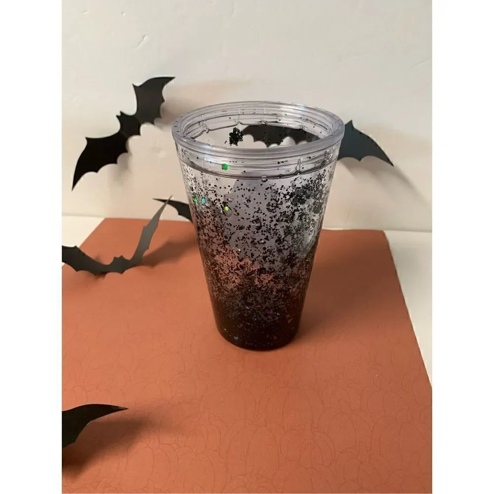 Handmade Snow Globe Halloween/Salem Tumbler